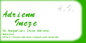 adrienn incze business card